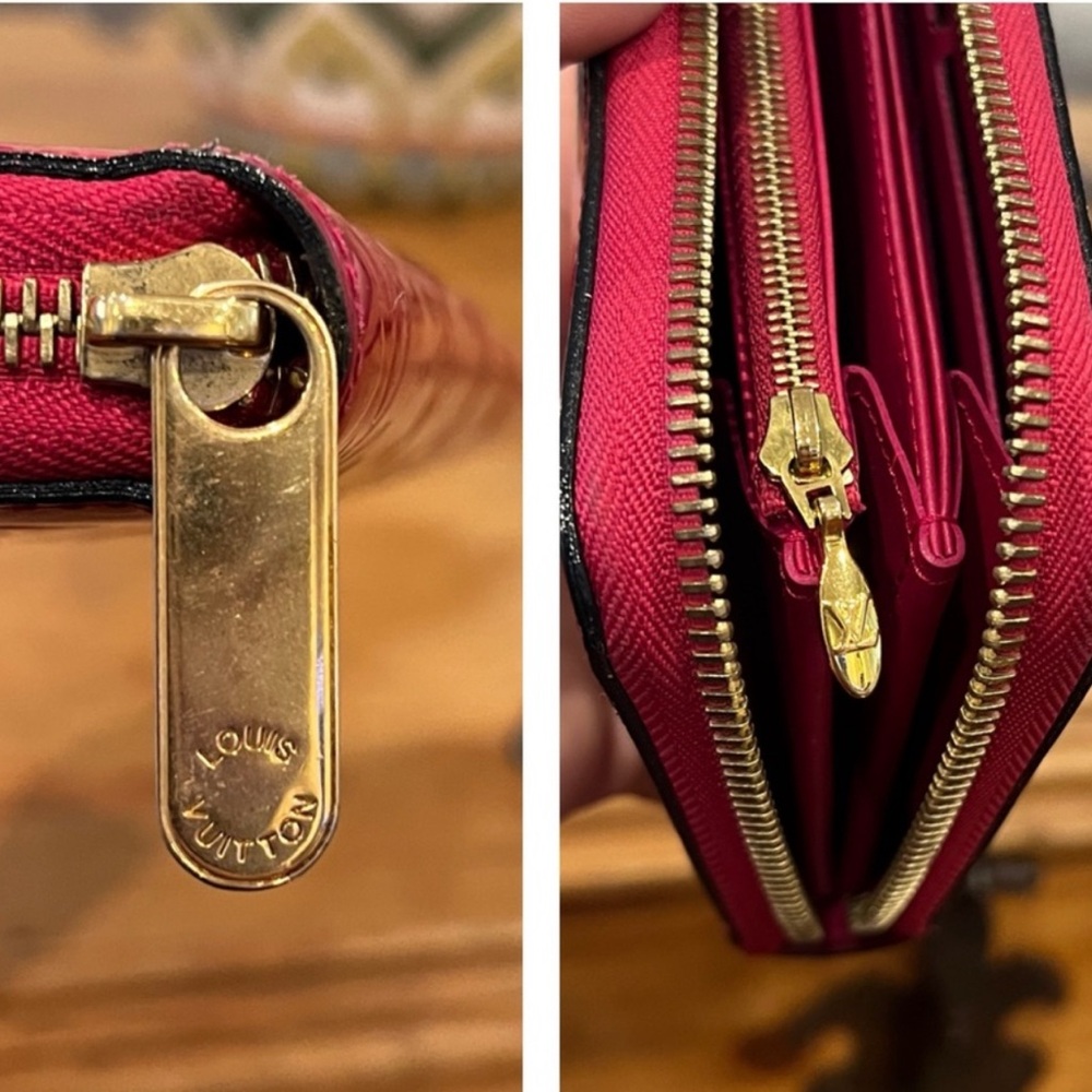 Louis Vuitton Red long wallet - Picture 7 of 12